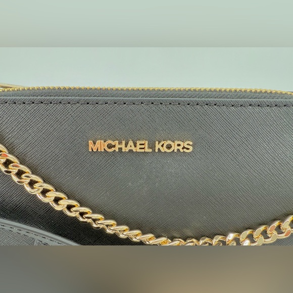Michael Kors Black Crossbody Bag with Gold Chain - Picture 3 of 6